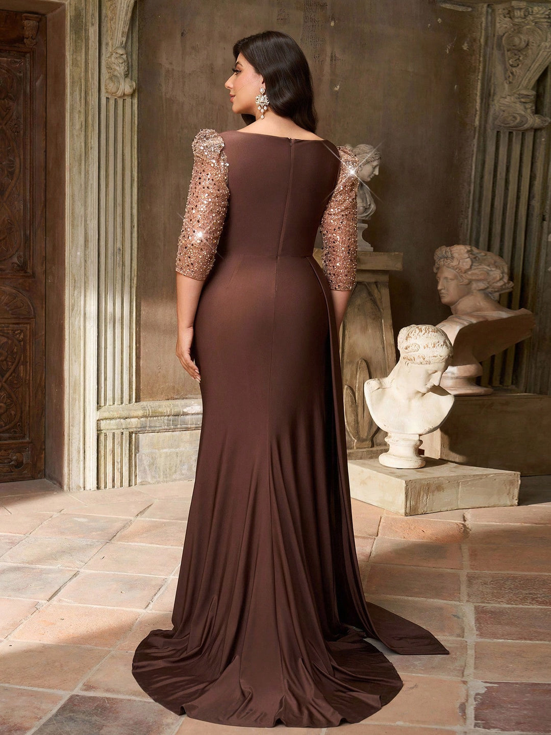 Rochie SHEIN, maro