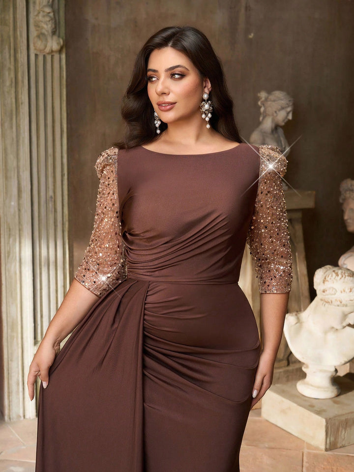 Rochie SHEIN, maro