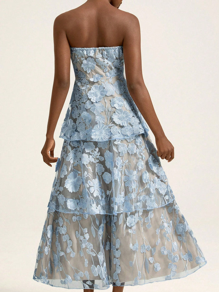 Rochie maxi SHEIN, albastru