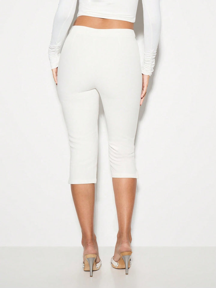 Pantaloni SHEIN, alb