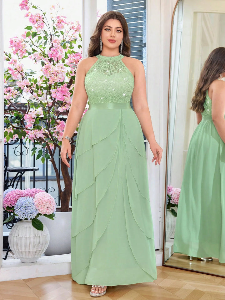 Rochie maxi SHEIN, verde