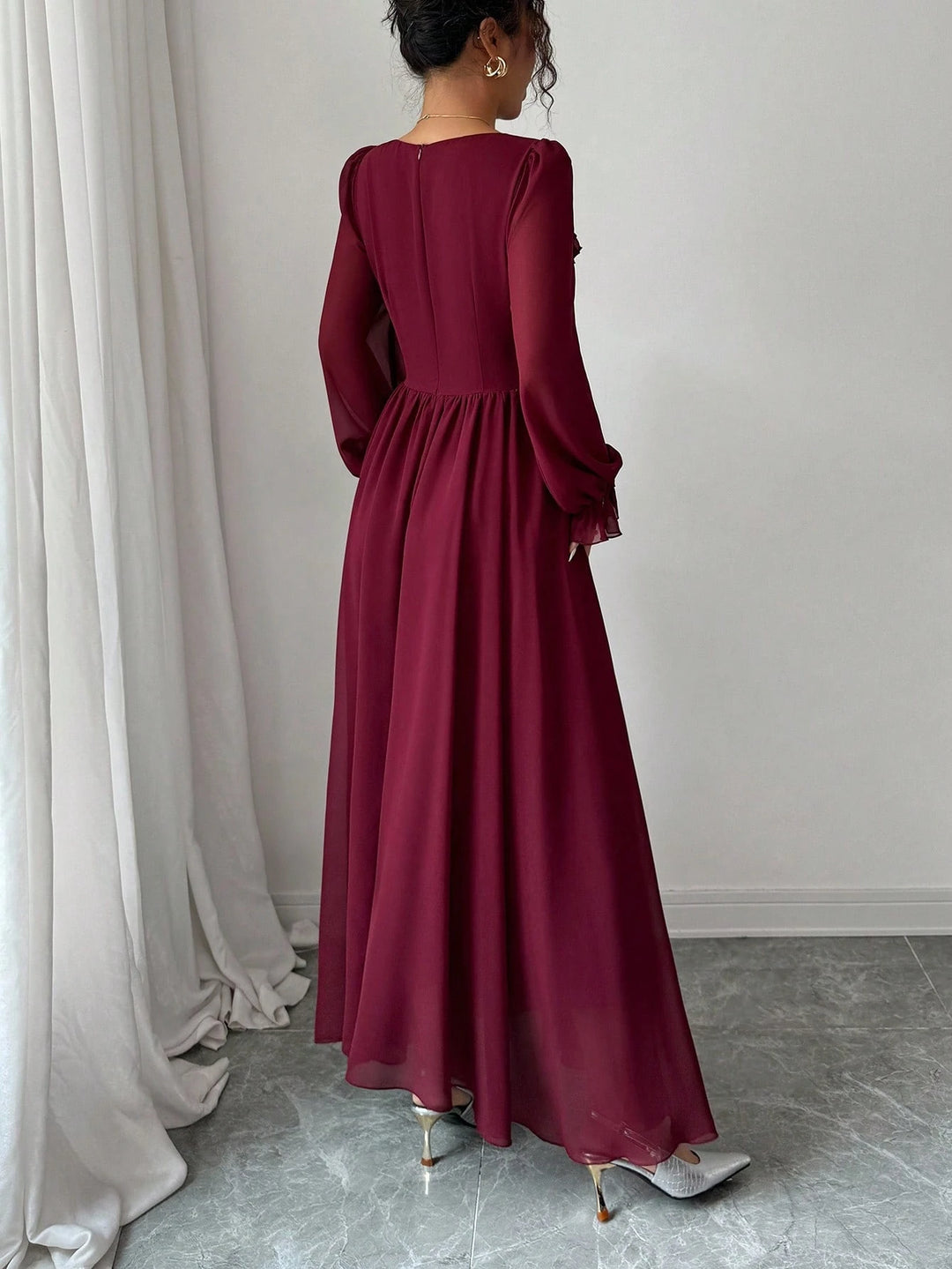 Rochie maxi SHEIN, vișiniu
