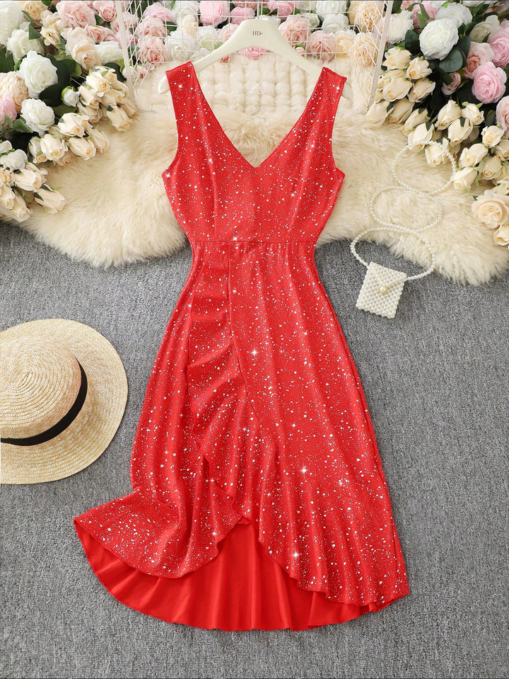 Rochie midi SHEIN, roșu