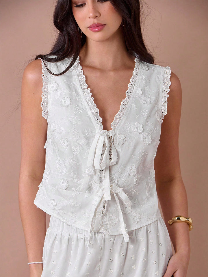 Top SHEIN, alb