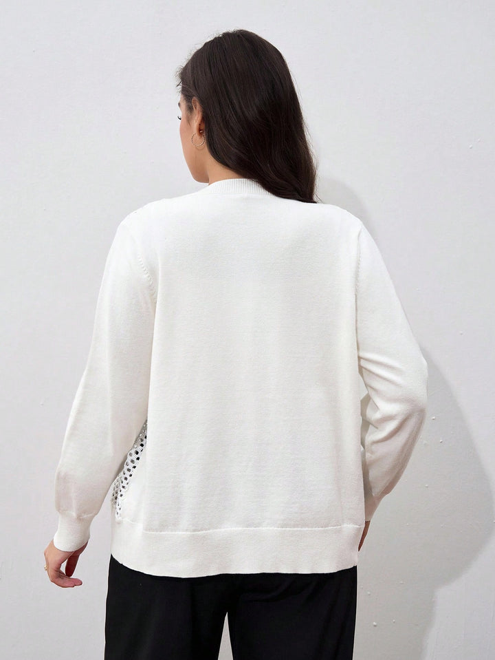 Cardigan SHEIN, alb