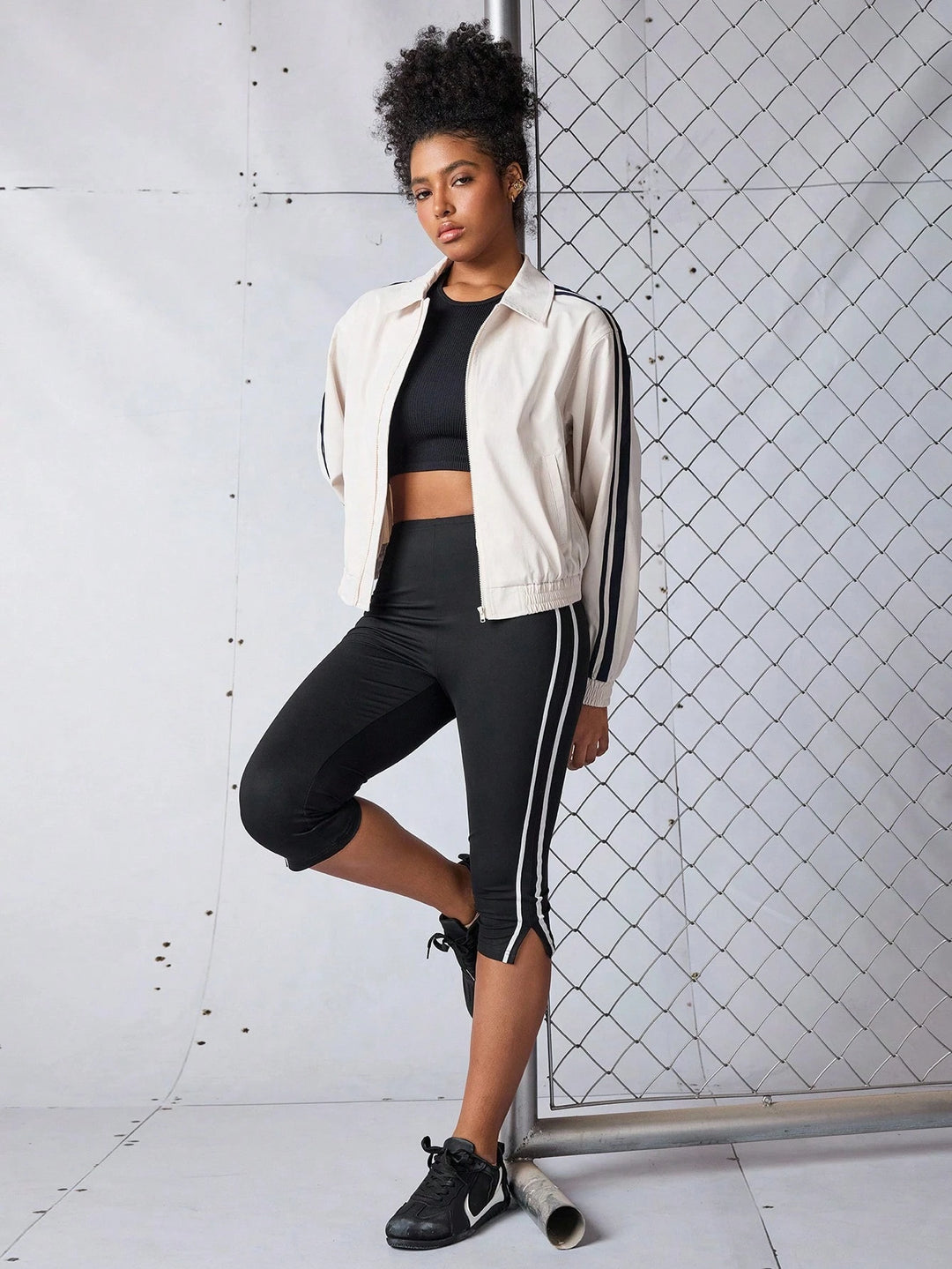 Colanți 3/4 SHEIN, negru