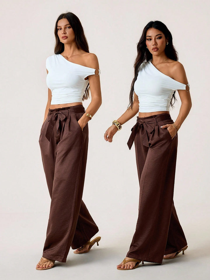 Pantalon SHEIN, maro