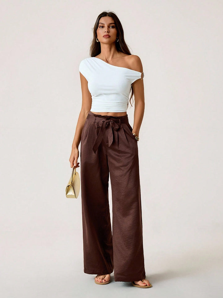 Pantalon SHEIN, maro
