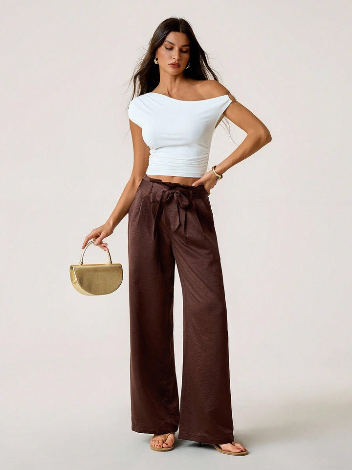 Pantalon SHEIN, maro