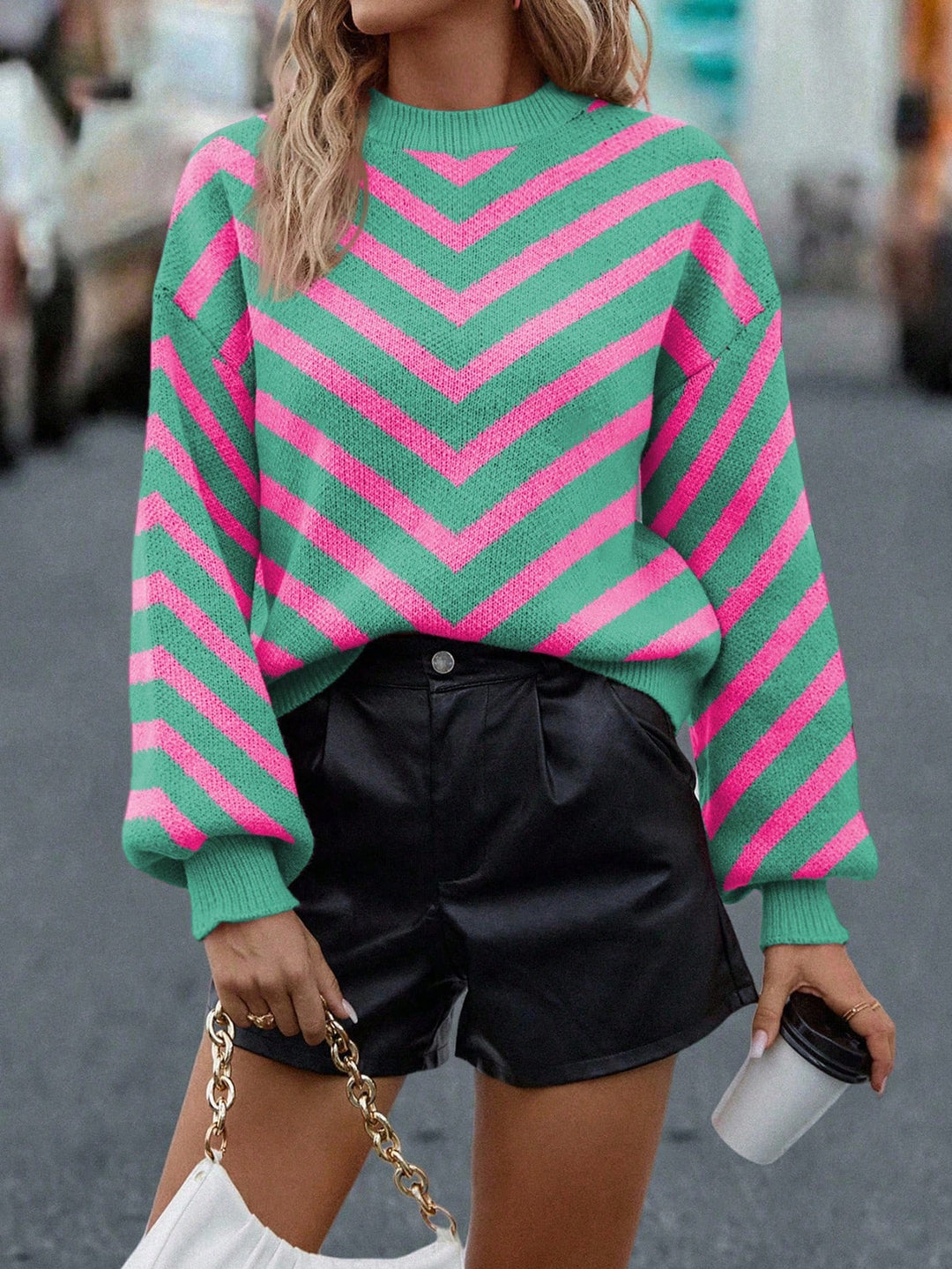 Pulover SHEIN, verde