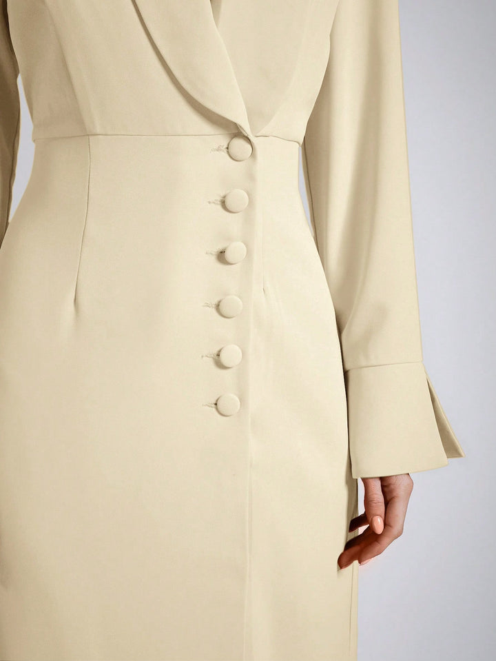 Shein maxi ruha, bézs