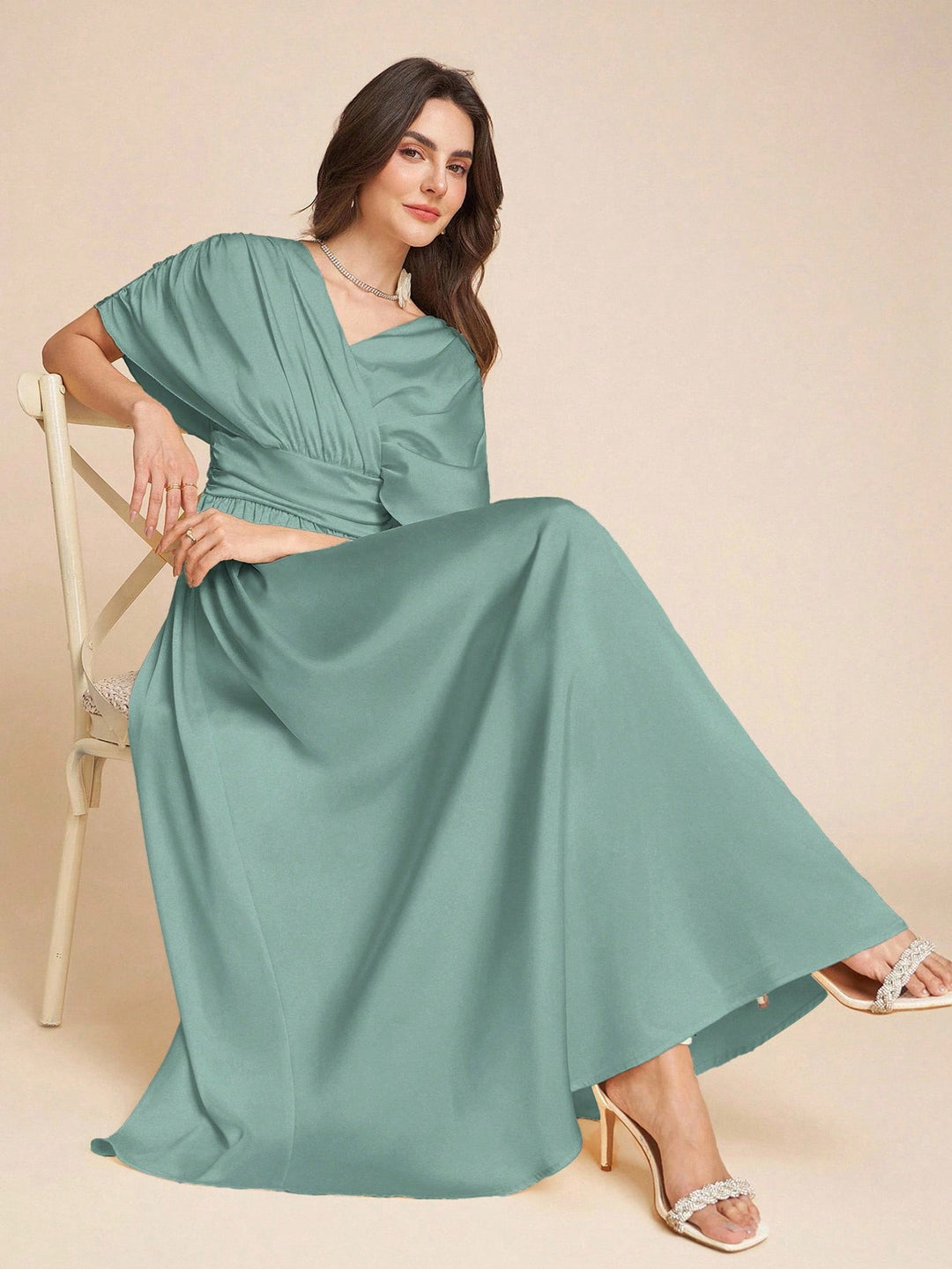 Rochie maxi SHEIN, verde