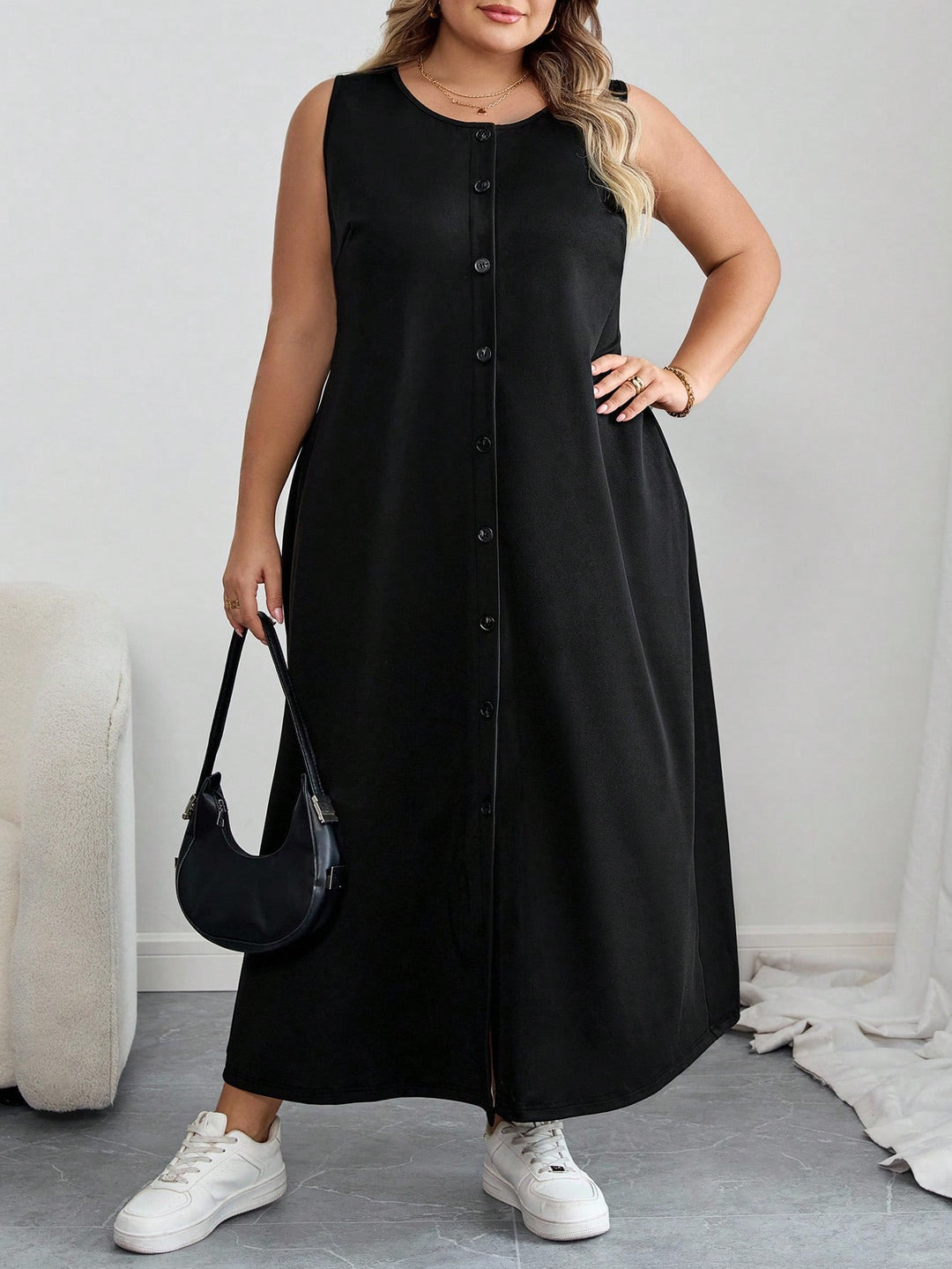 Rochie maxi SHEIN, negru