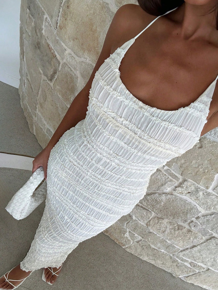 Rochie maxi SHEIN, alb