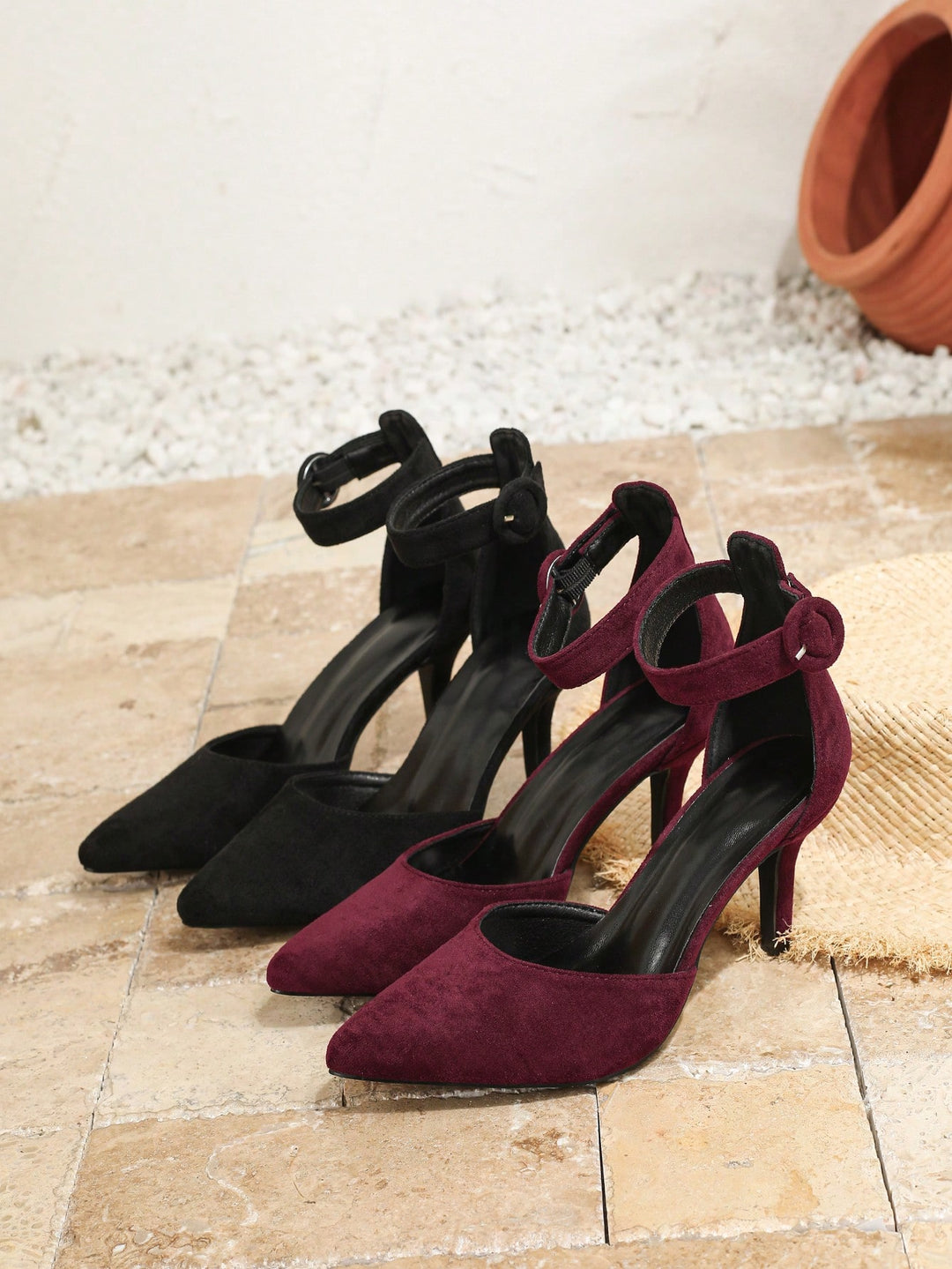 Pantofi cu toc SHEIN, negru