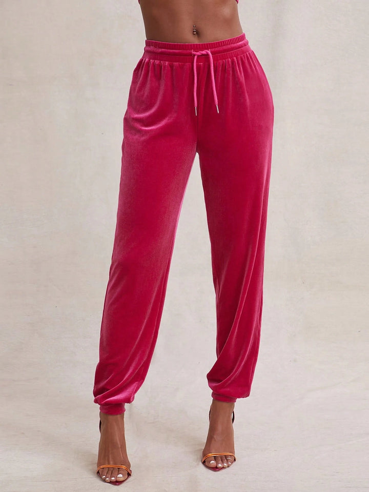 Pantaloni de trening Shein, roz
