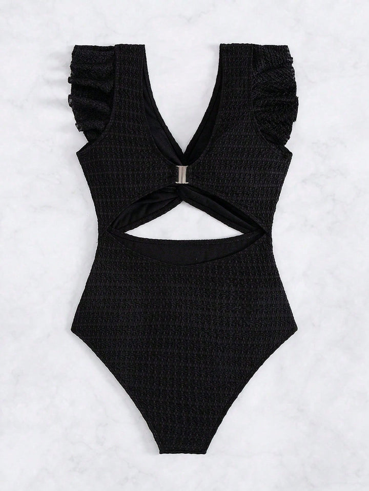 Costum de baie întreg SHEIN, negru