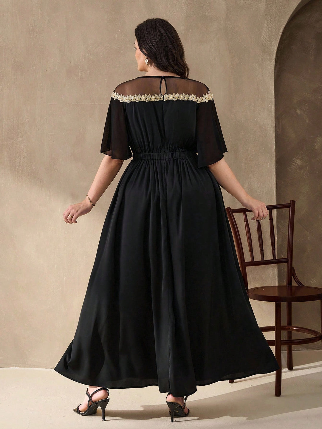 Rochie maxi SHEIN, negru