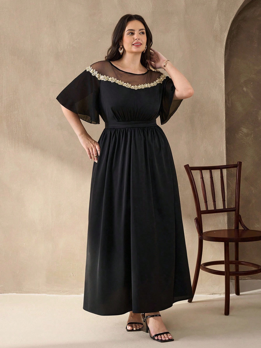 Rochie maxi SHEIN, negru