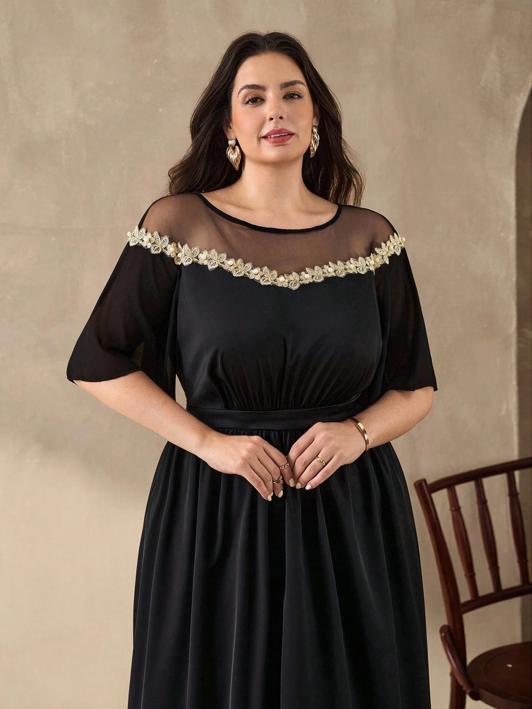 Rochie maxi SHEIN, negru