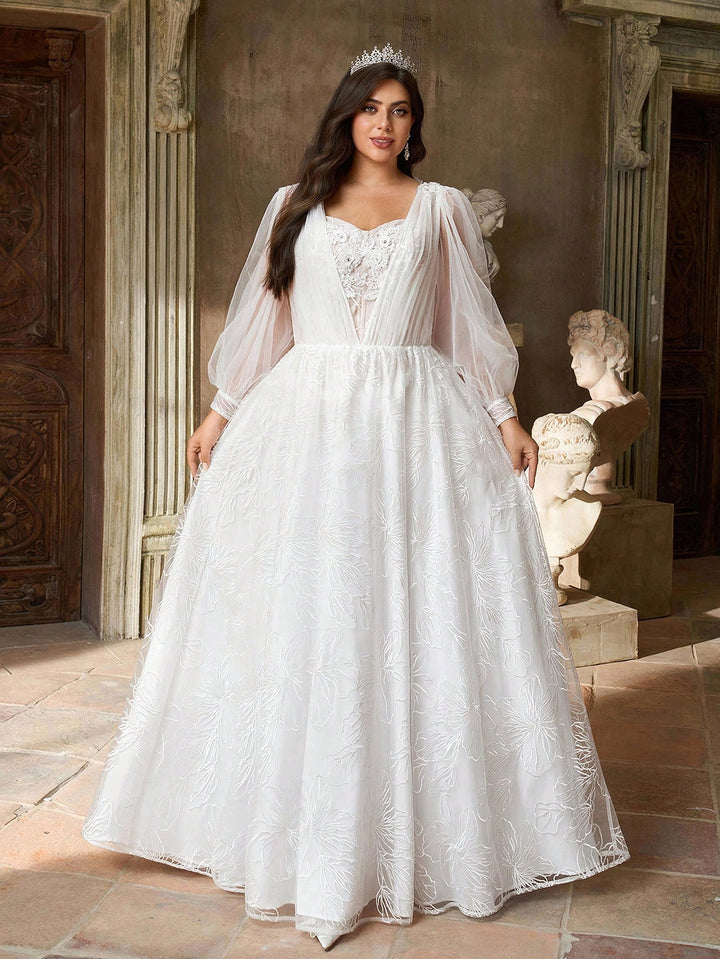 Rochie de mireasă SHEIN, alb