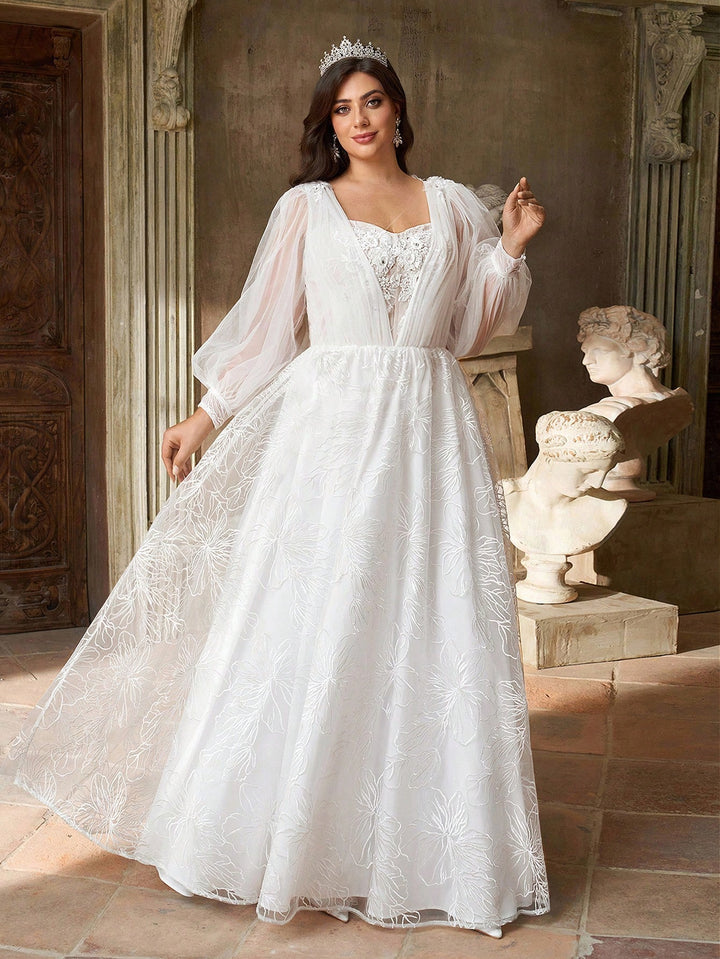 Rochie de mireasă SHEIN, alb