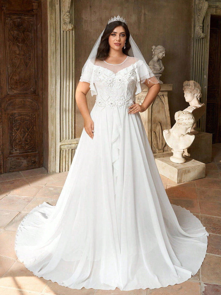 Rochie de mireasă SHEIN, alb