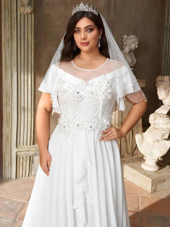 Rochie de mireasă SHEIN, alb