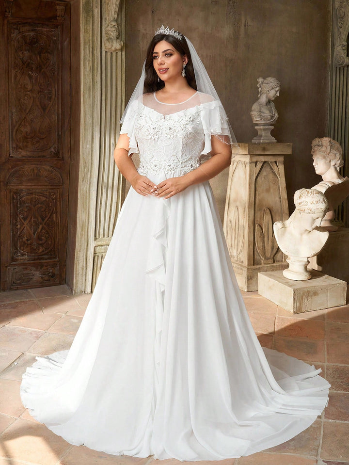 Rochie de mireasă SHEIN, alb