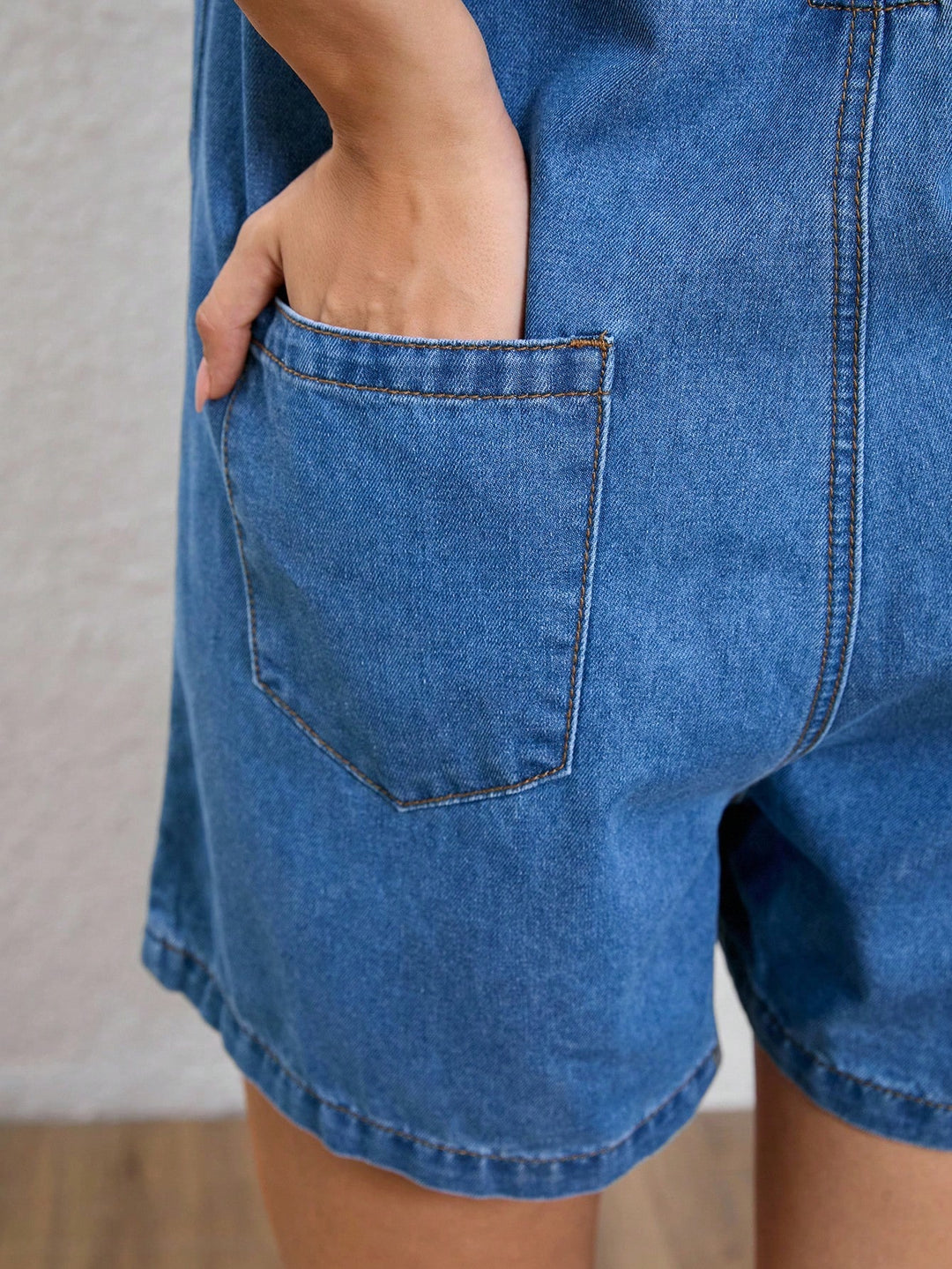 Salopetă scurtă SHEIN, albastru