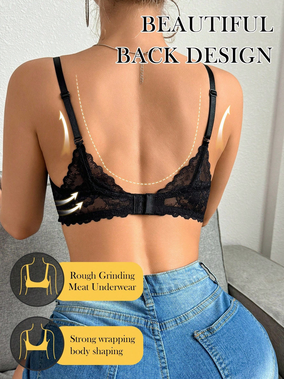 Sutien SHEIN, negru