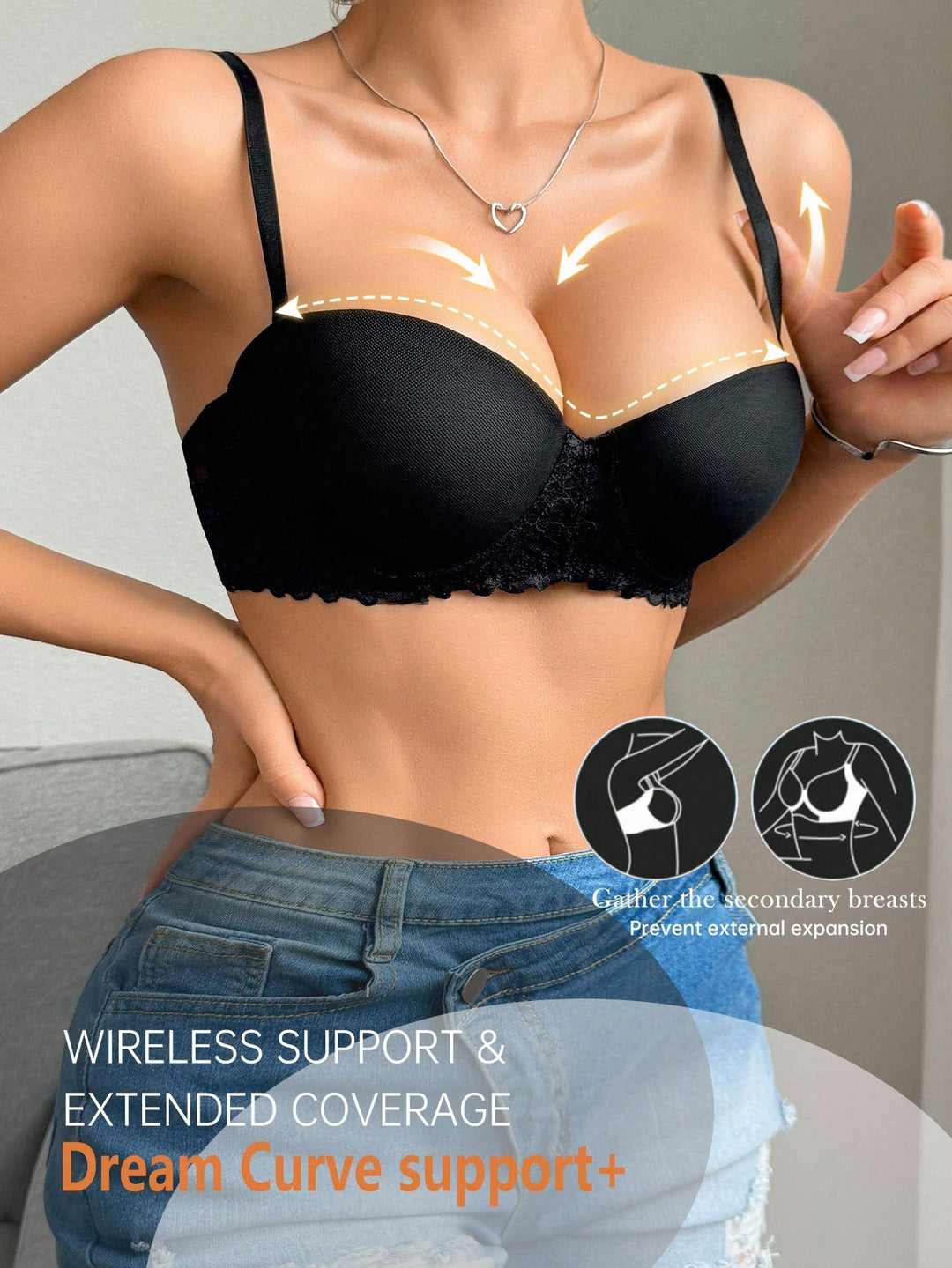 Sutien SHEIN, negru