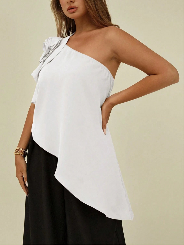 Top Shein Curve+, fehér