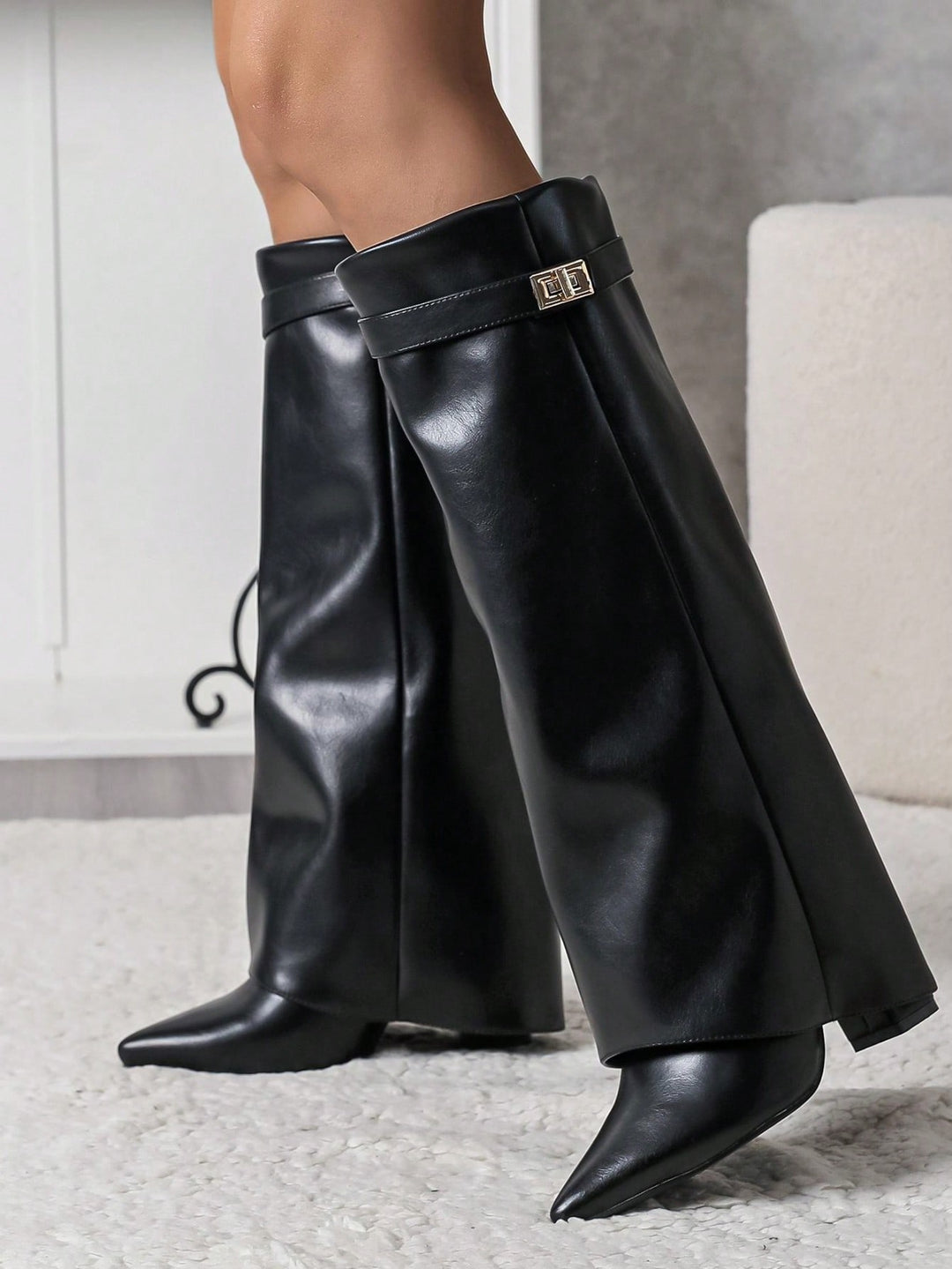 Cizme SHEIN, negru