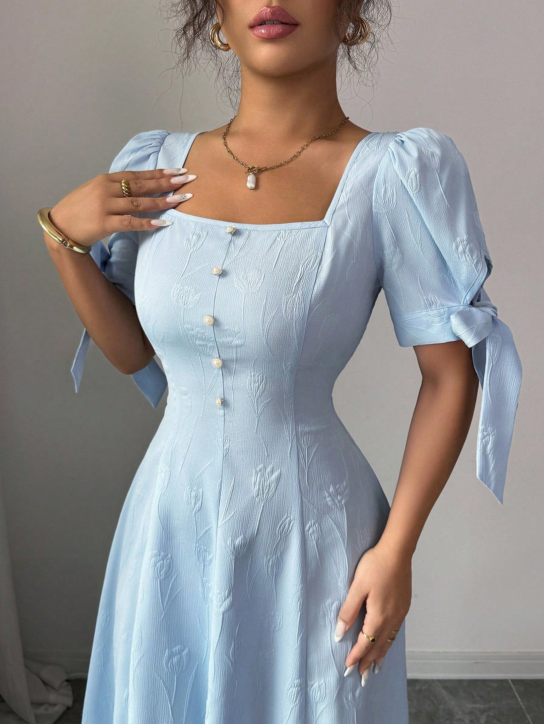 Rochie maxi SHEIN, albastru