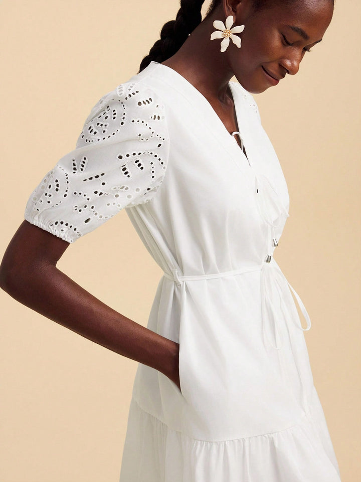 Rochie scurtă SHEIN, alb