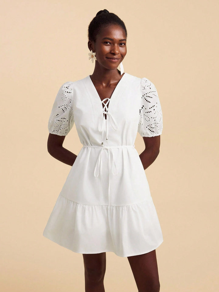 Rochie scurtă SHEIN, alb