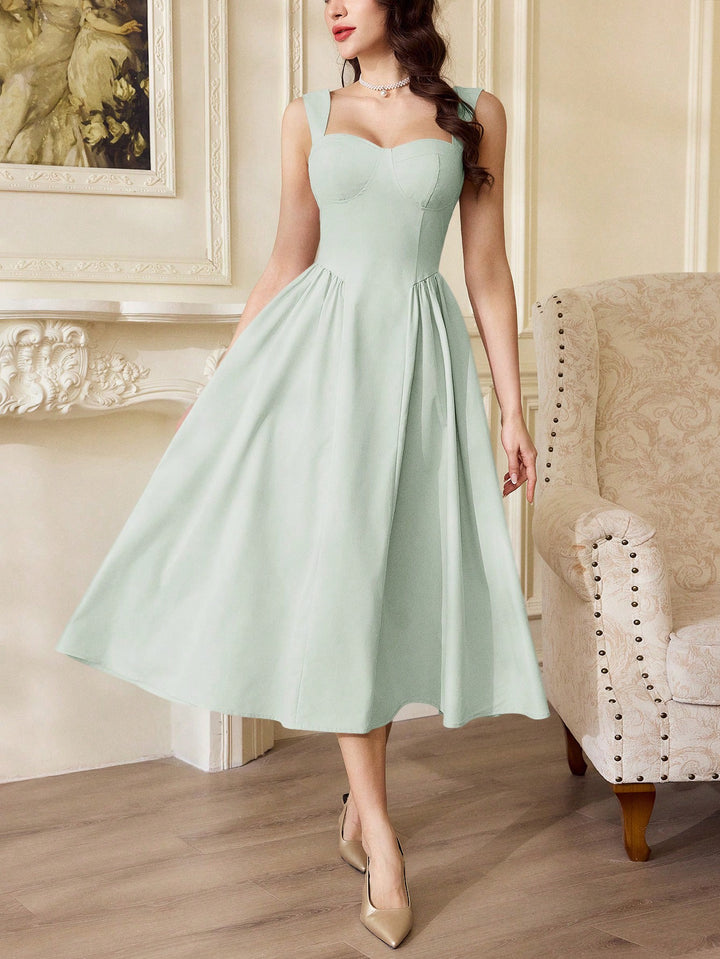 Rochie midi SHEIN, verde