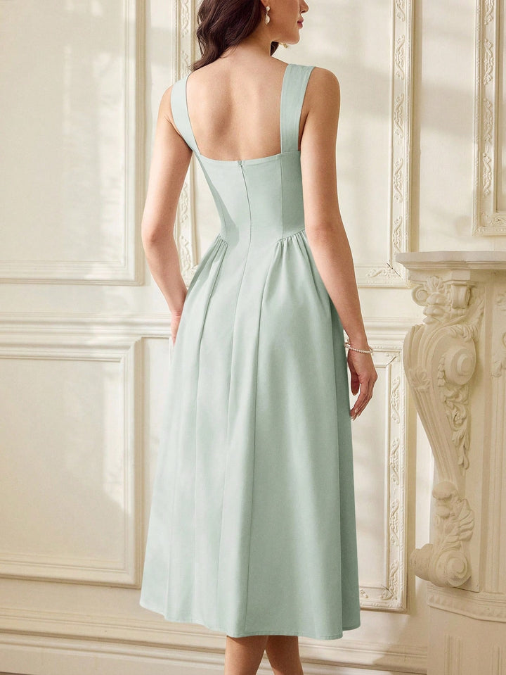 Rochie midi SHEIN, verde