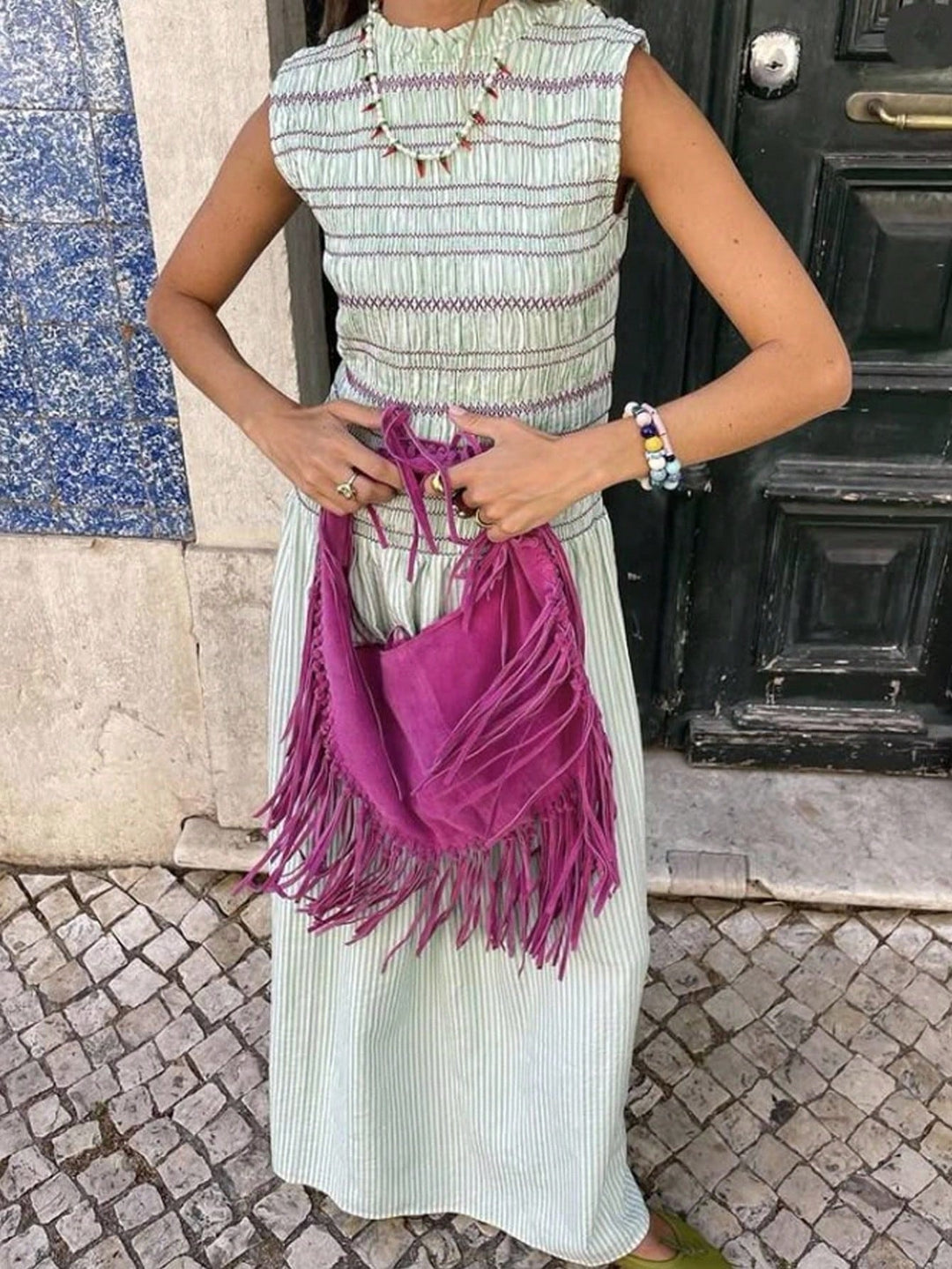 Rochie maxi SHEIN, verde
