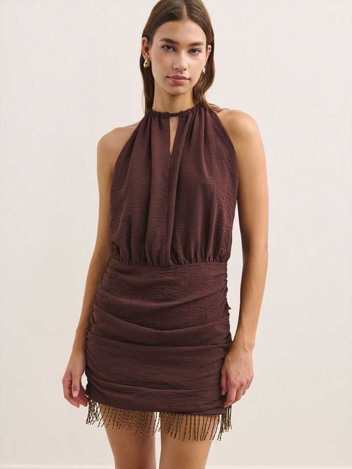 Rochie mini SHEIN, maro