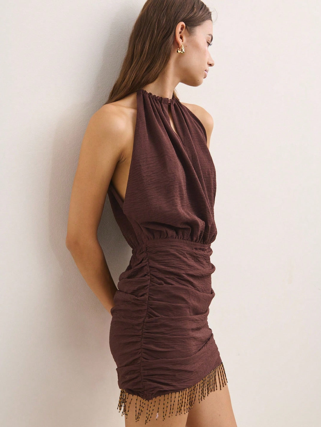Rochie mini SHEIN, maro