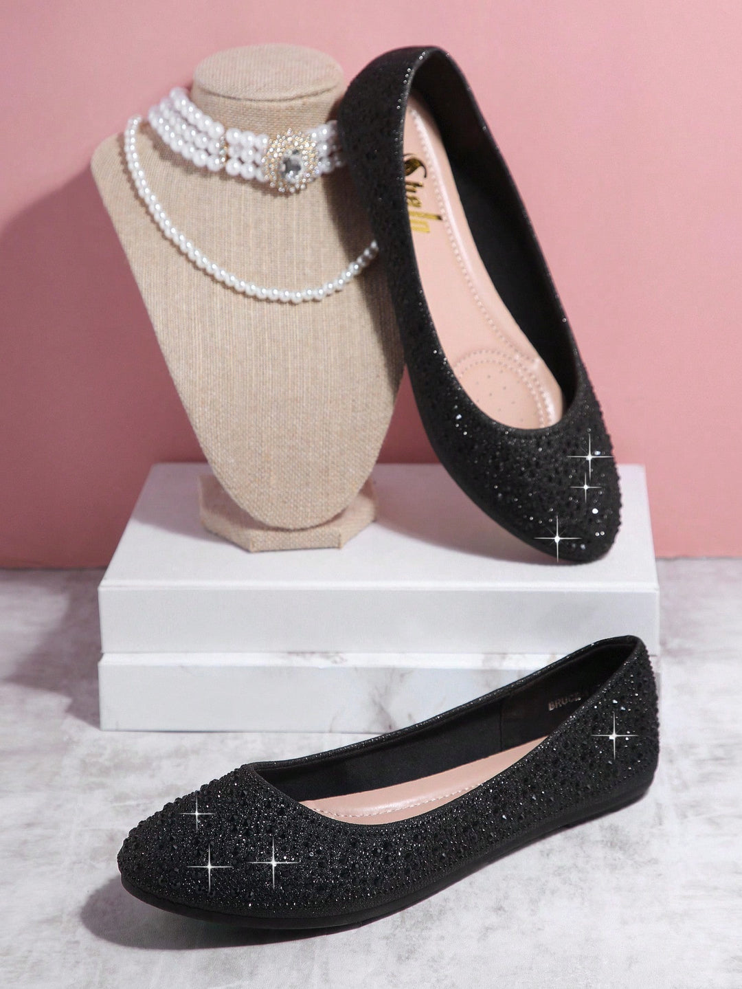 SHEIN balerina, fekete