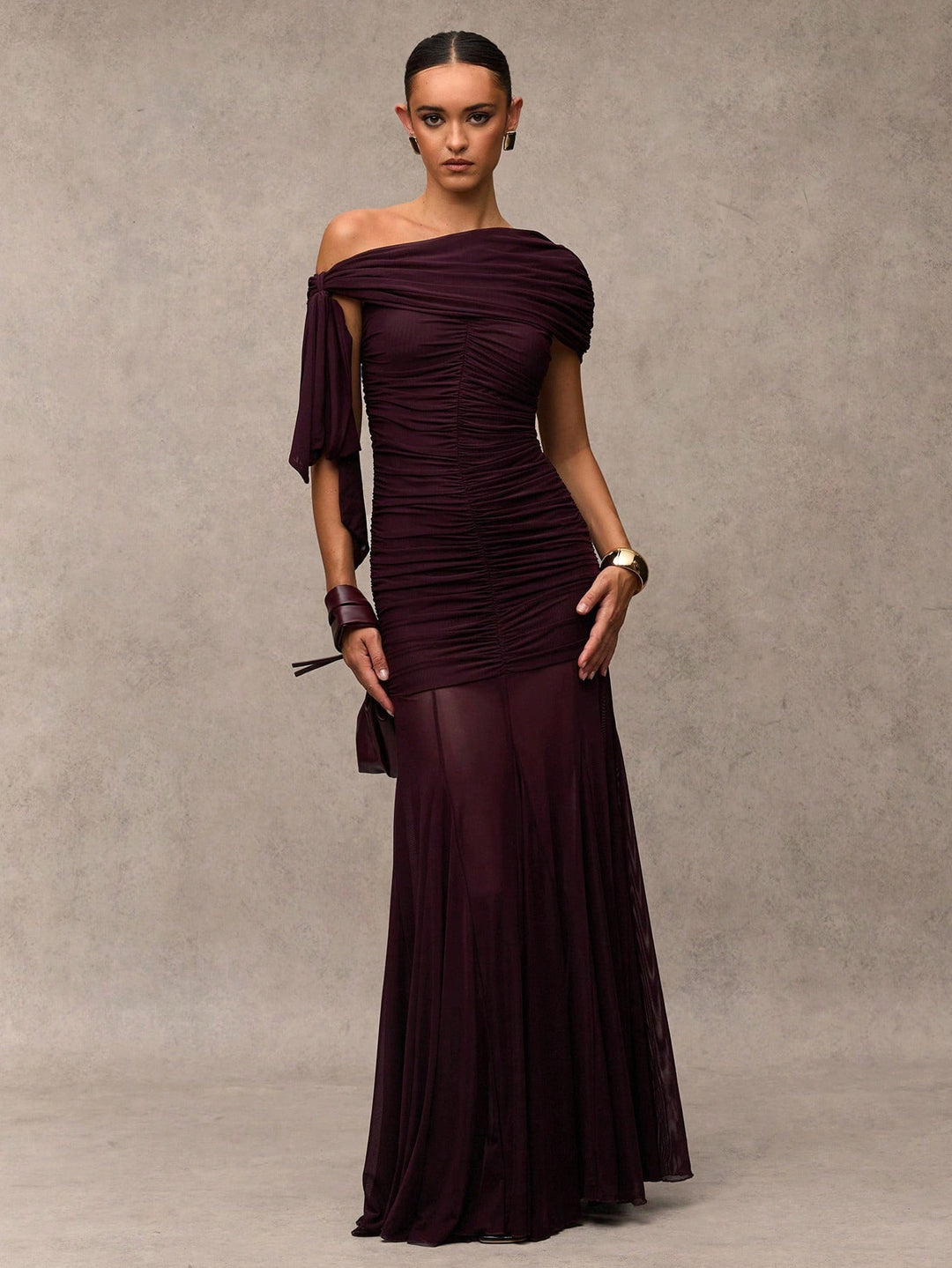 Rochie maxi SHEIN, vișiniu