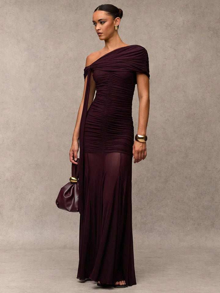 Rochie maxi SHEIN, vișiniu