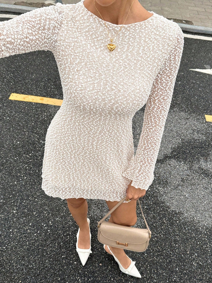 Rochie mini Shein, crem