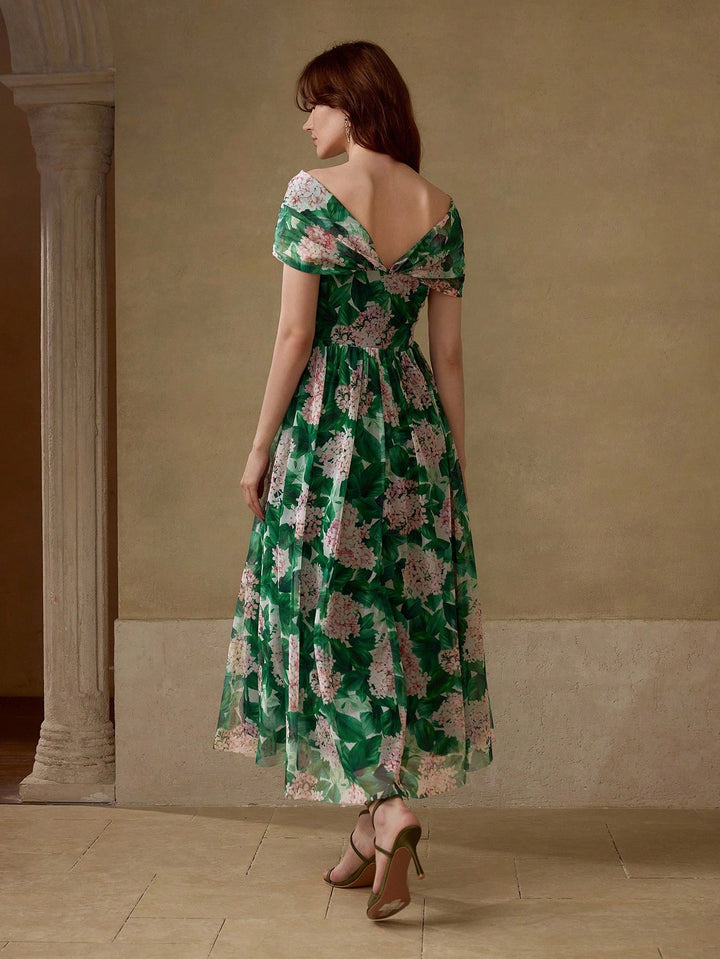 Rochie midi SHEIN, verde