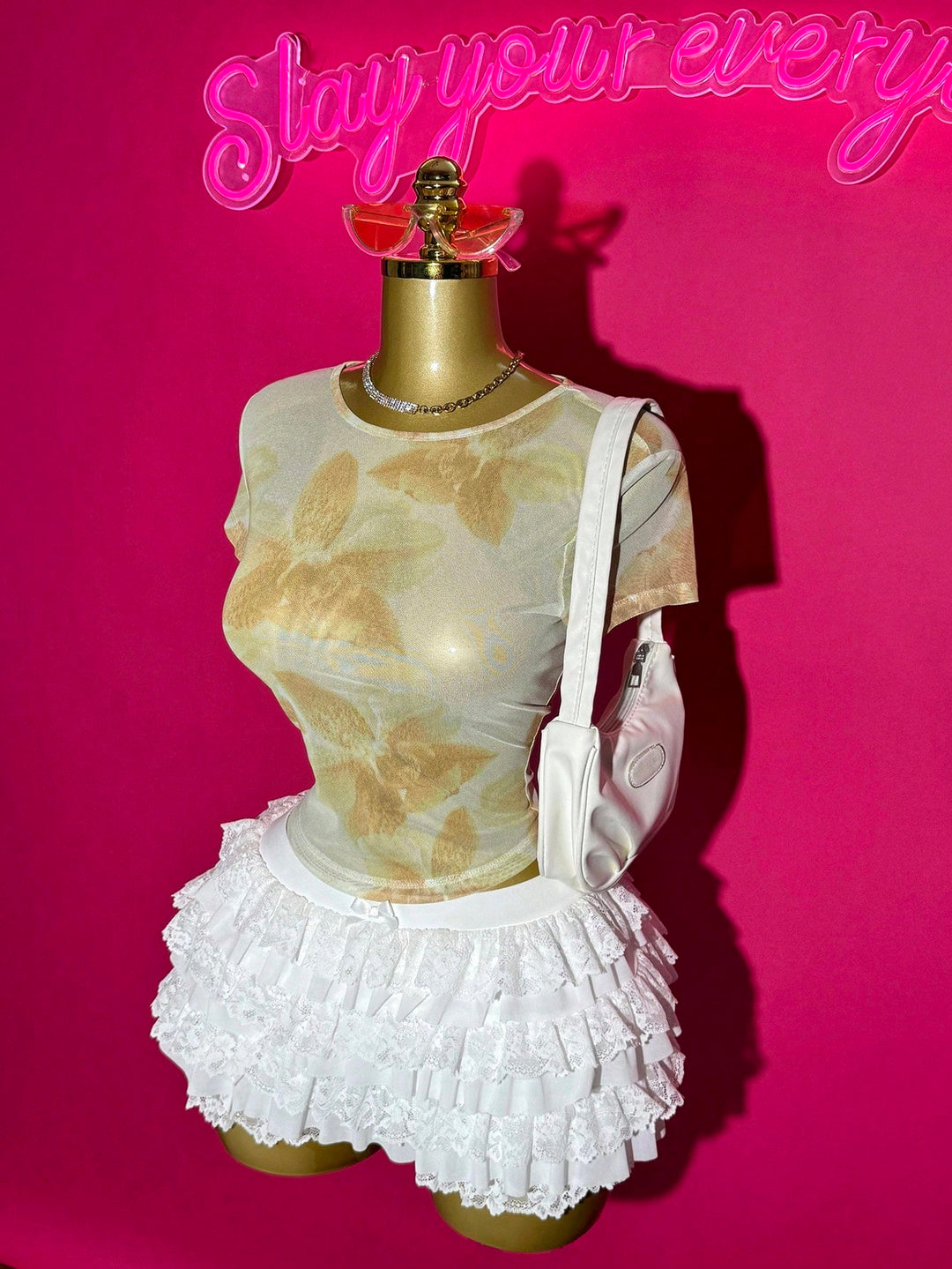 Top SHEIN, verde