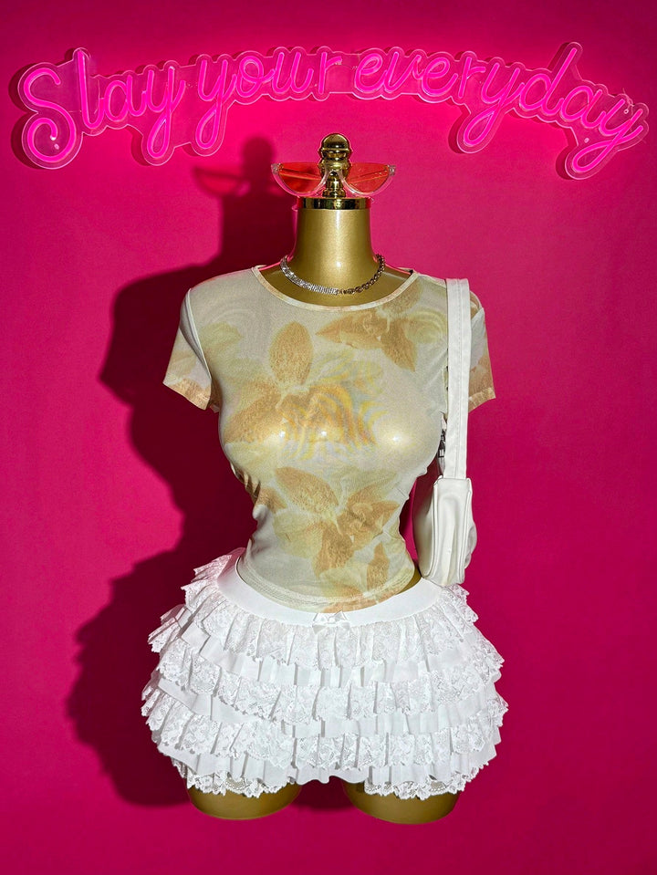 Top SHEIN, verde