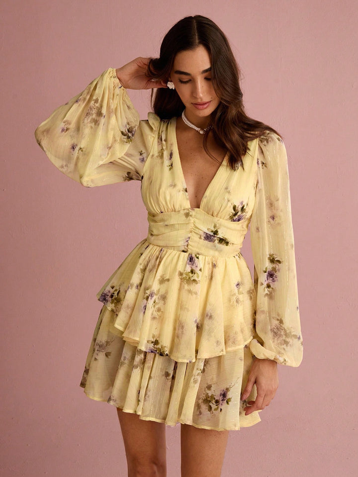Rochie mini SHEIN, galben